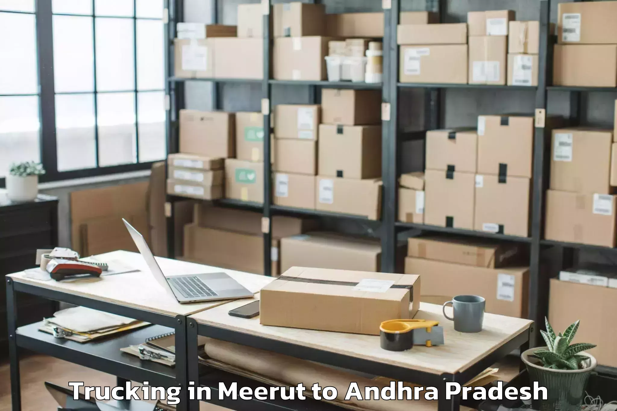 Leading Meerut to Jaladanki Trucking Provider